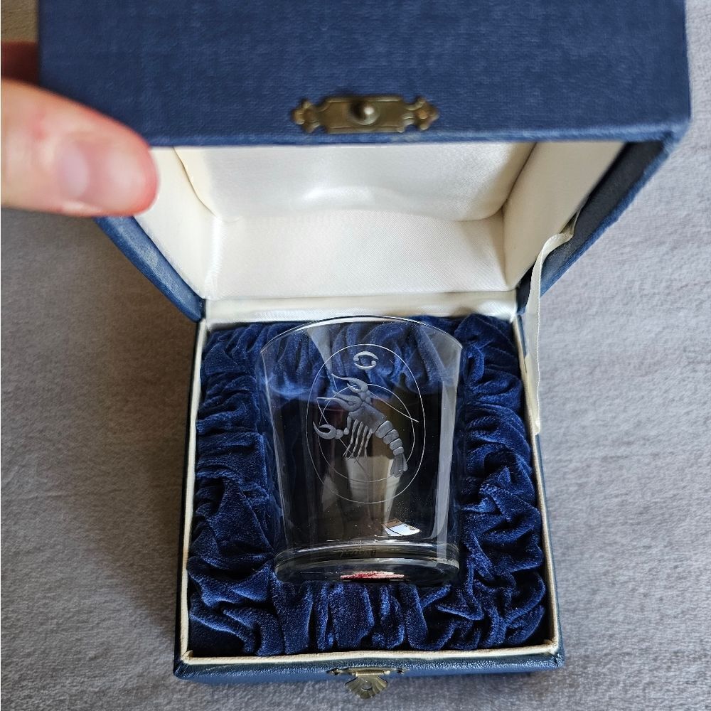 Arcadia Imports Hand Crafted Crystal Zodiac Cancer Cup
